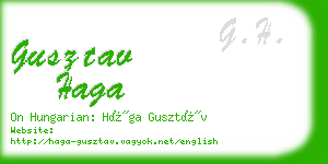 gusztav haga business card